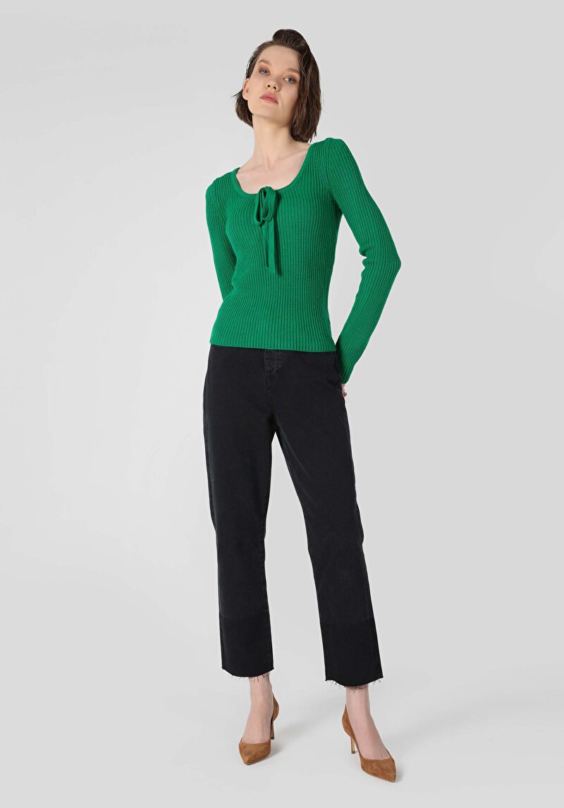 Imagine a Pulover De Dama Verde Cl1062222