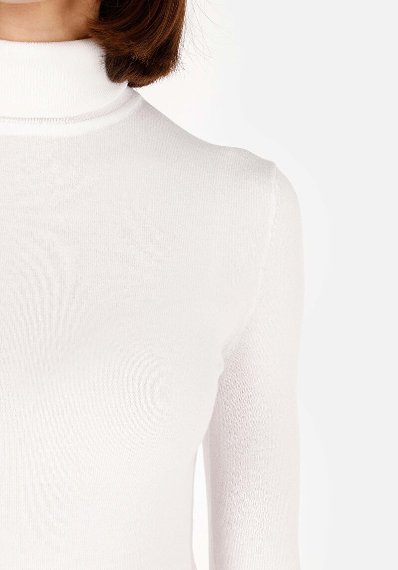 Afișați detalii pentru Pulover De Dama Alb Slim Fit  Cl1070208