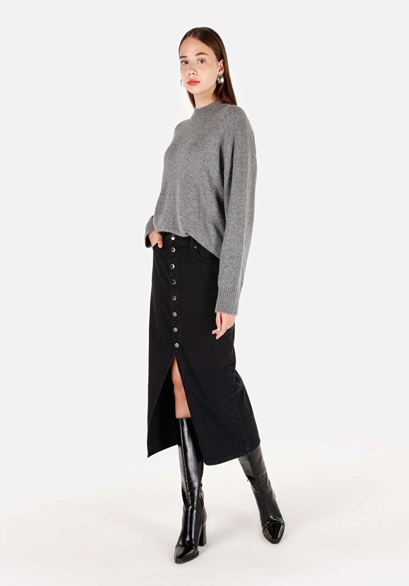 Imagine a Pulover De Dama Gri Regular Fit Cl1070209