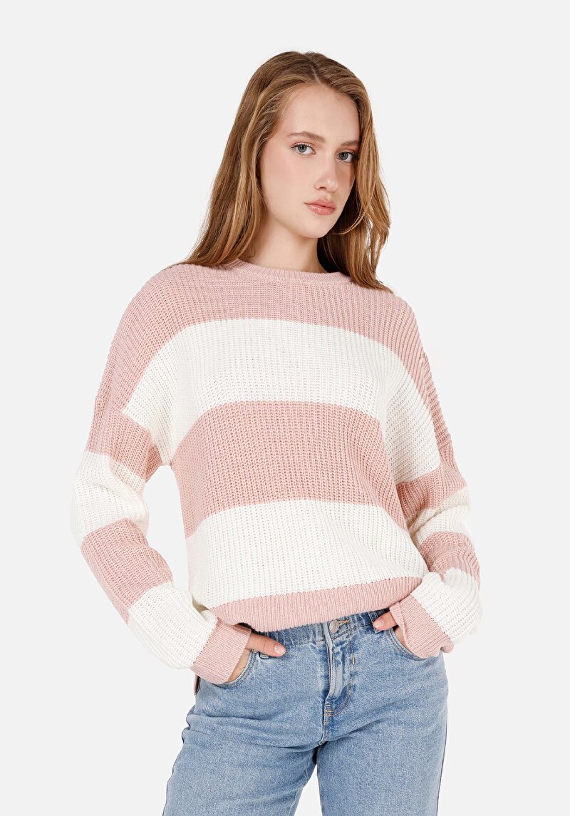 Imagine a Pulover De Dama Roz Regular Fit Cl1070216