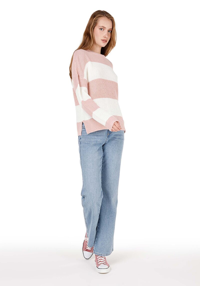 Imagine a Pulover De Dama Roz Regular Fit Cl1070216