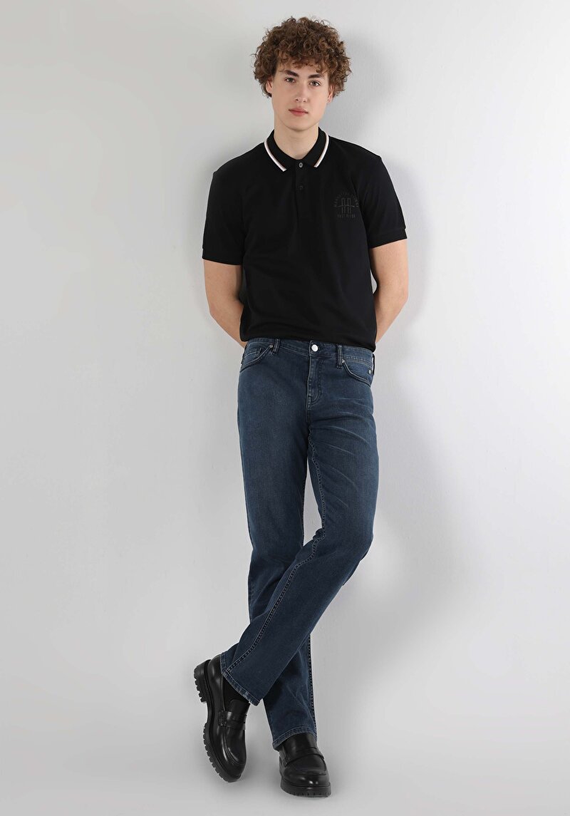 Afișați detalii pentru Pantaloni De Barbati Denim Regular Fit 045 David Cl1063792