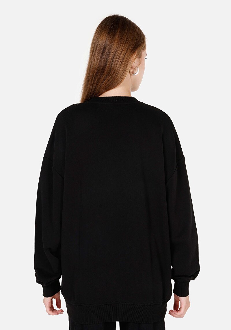 Imagine a Hanorac / Bluza De Dama Negru Comfort Fit Cl1070253