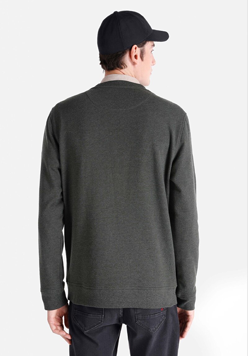 Afișați detalii pentru Hanorac / Bluza De Barbati Verde Regular Fit  Cl1065693