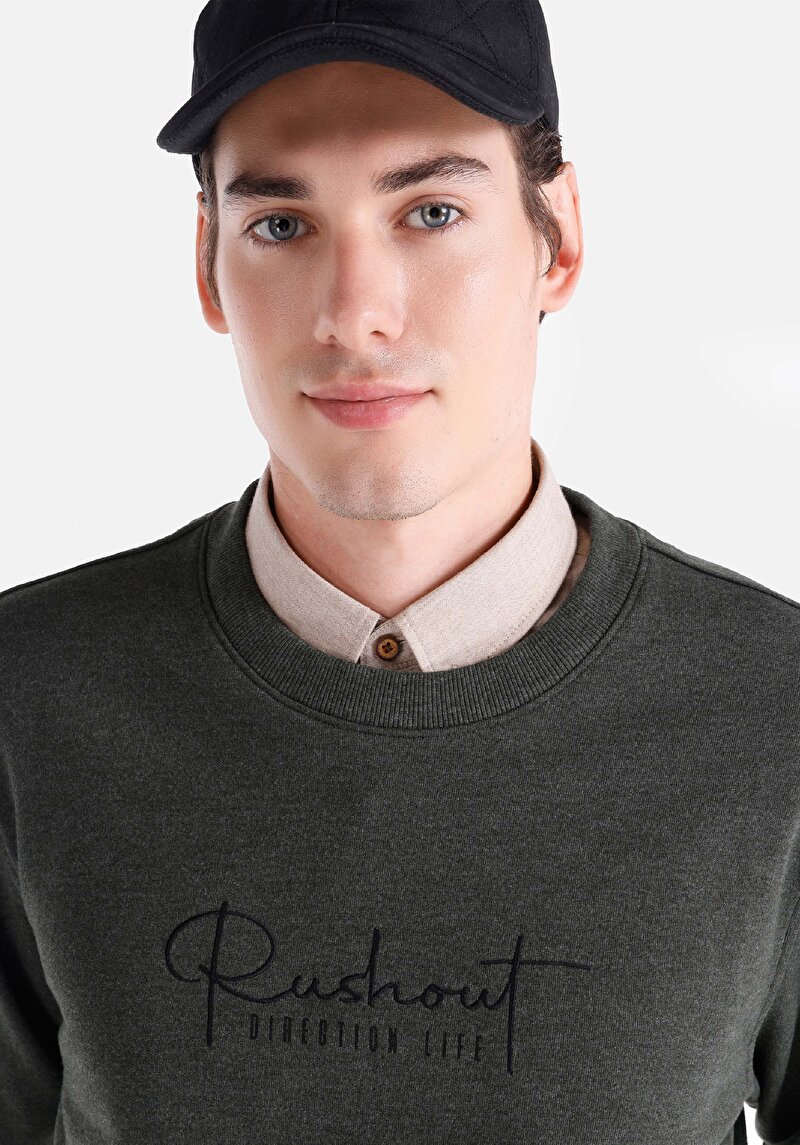 Afișați detalii pentru Hanorac / Bluza De Barbati Verde Regular Fit  Cl1065693