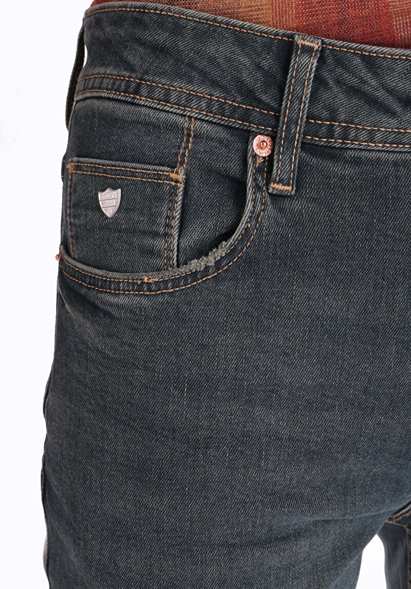 Afișați detalii pentru Blugi Verzi Pentru Bărbați Cu Talie Dreaptă Cu Talie Dreaptă