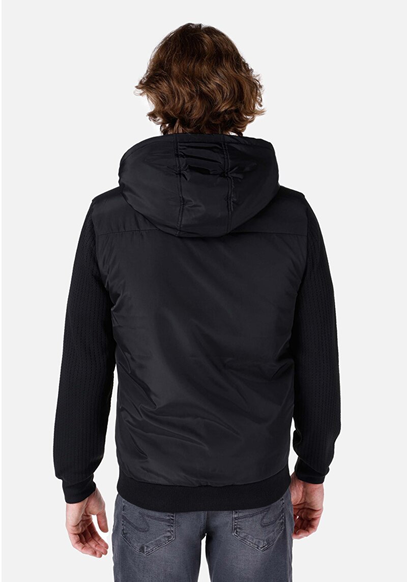 Afișați detalii pentru Palton Negru Pentru Bărbați Slim Fit