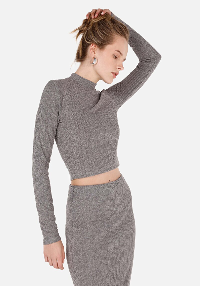 Afișați detalii pentru Pulover De Dama Antracit Slim Fit  Cl1070445