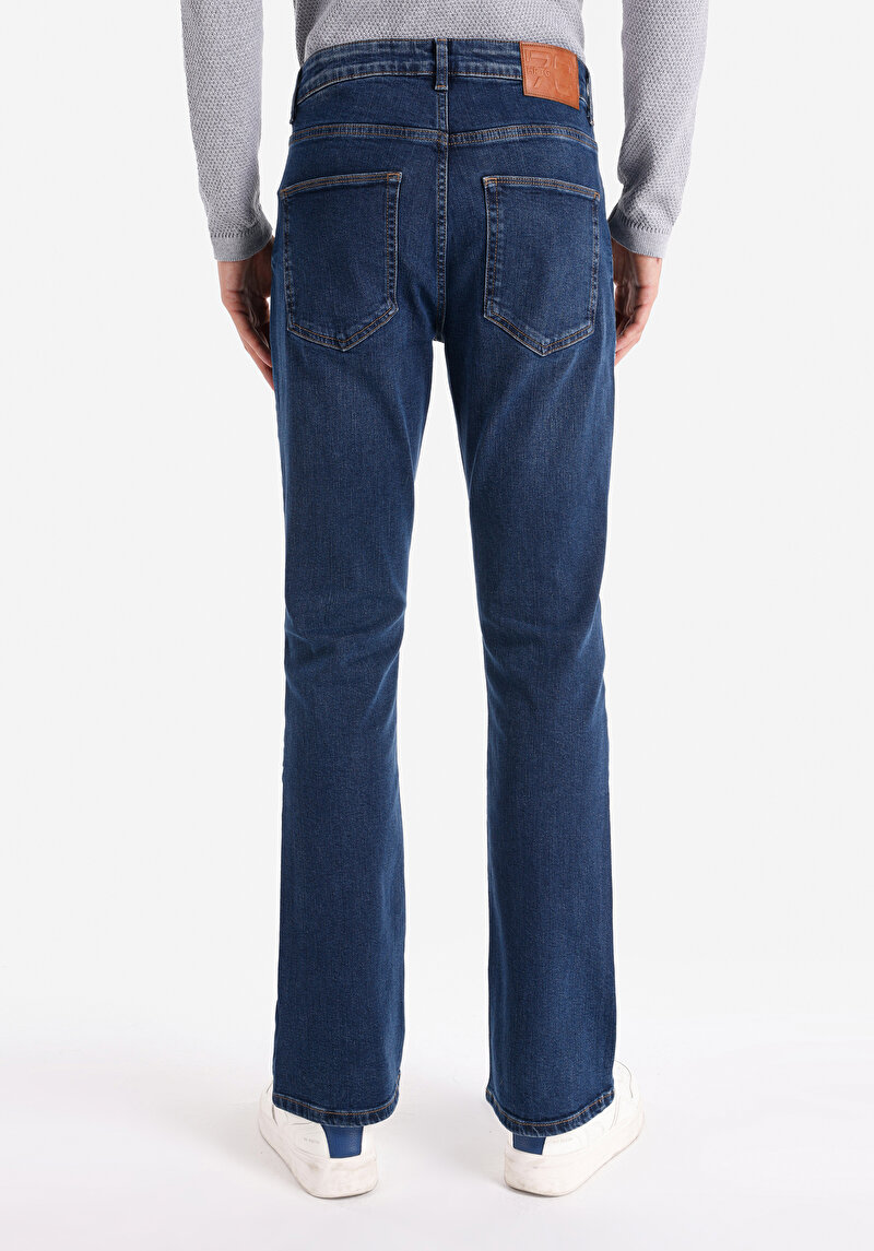 Imagine a Blugi Bleumarin Pentru Bărbați Regular Fit