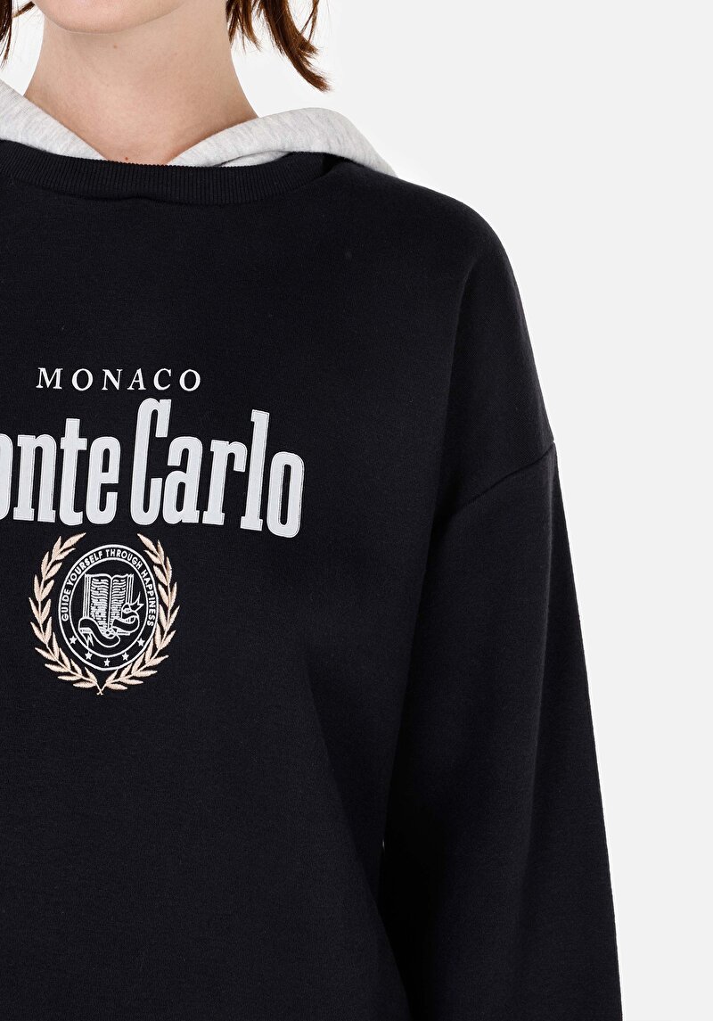 Afișați detalii pentru Regular Fit Hooded Hanorac Bleumarin Pentru Femei