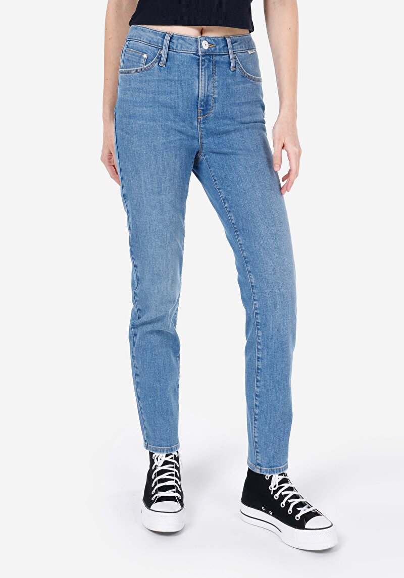 Imagine a Pantaloni De Dama Albastru Slim Fit 703 Carla Cl1068782