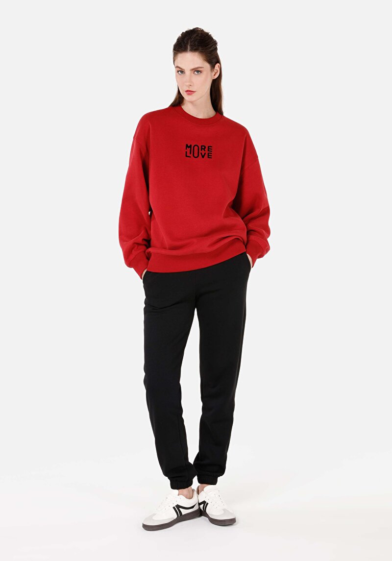 Imagine a Hanorac / Bluza De Dama Roşu Regular Fit Cl1070585