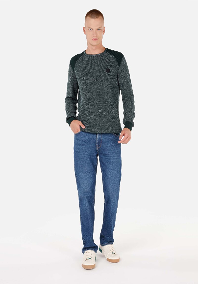 Imagine a Pulover De Barbati Verde Regular Fit Cl1069881