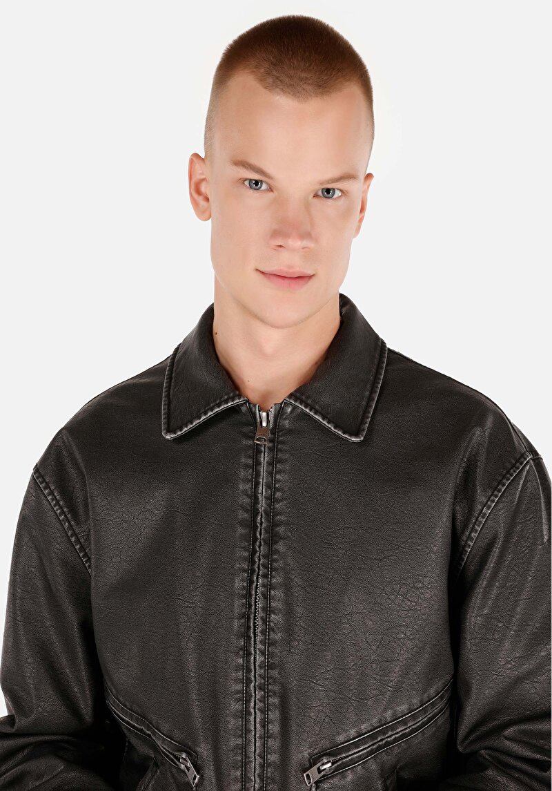 Imagine a Jacheta De Barbati Negru Regular Fit Cl1069916