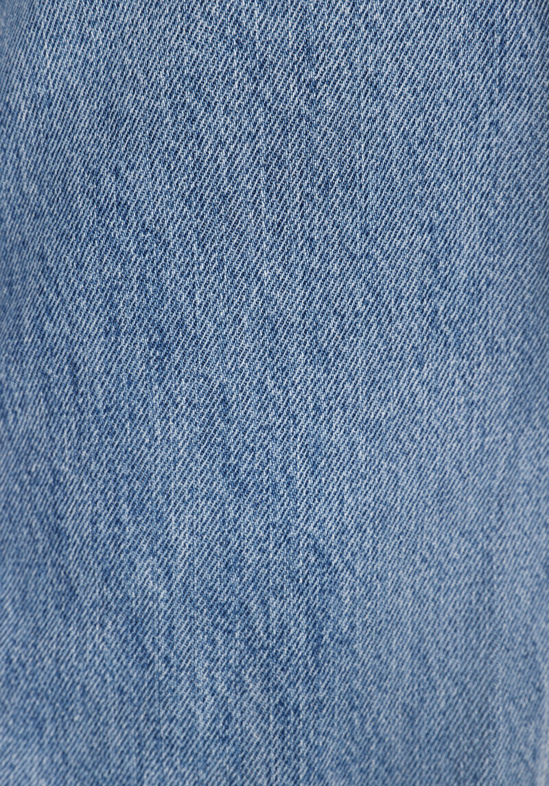 Afișați detalii pentru Drept Fit Talie Ascendentă Picior Drept Blugi İndigo Pentru Femei