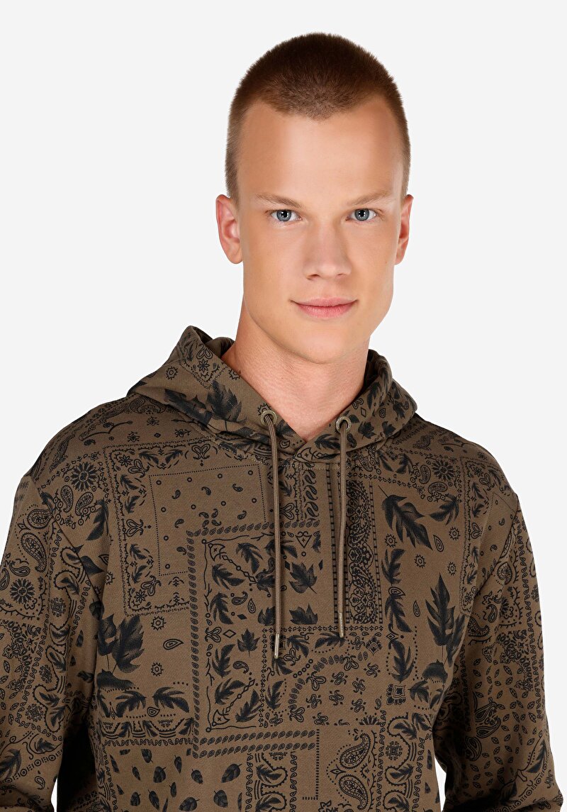 Afișați detalii pentru Hanorac / Bluza De Barbati Kaki Regular Fit  Cl1070029