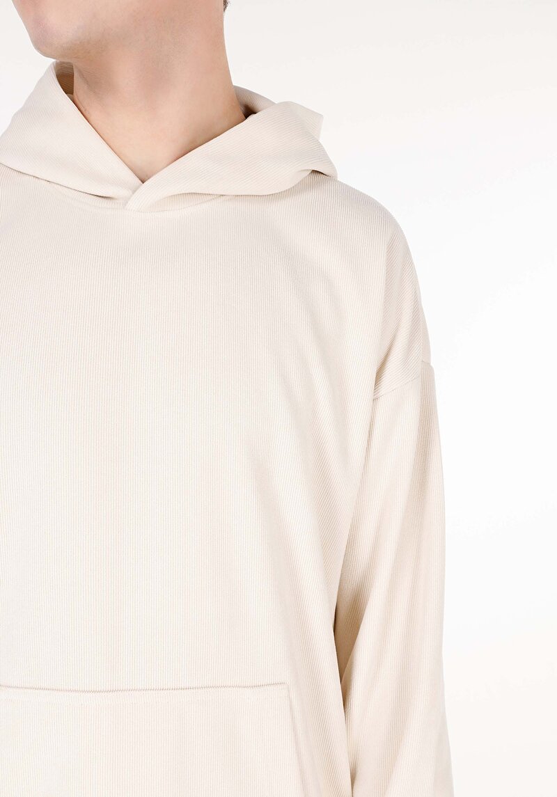 Afișați detalii pentru Hanorac / Bluza De Barbati Ecru Comfort Fit  Cl1070051