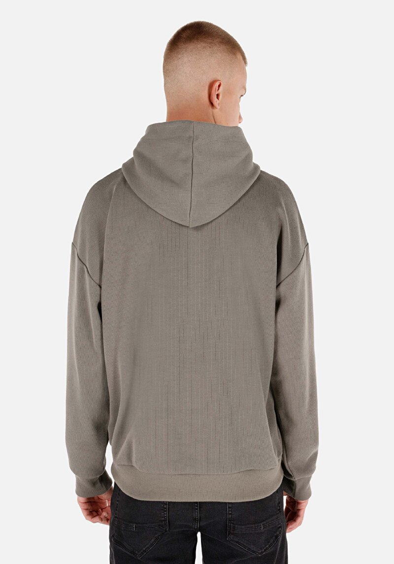 Imagine a Hanorac / Bluza De Barbati Kaki Comfort Fit Cl1070051