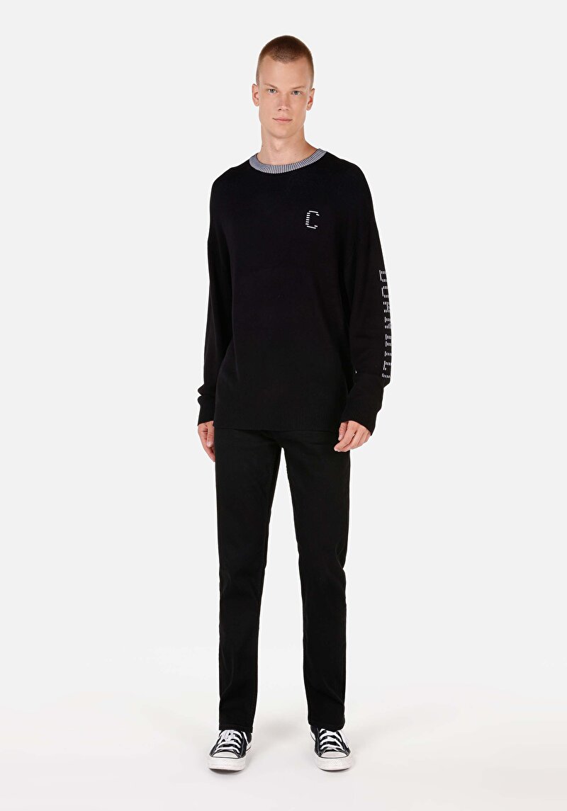 Afișați detalii pentru Pulover De Barbati Negru Comfort Fit  Cl1070068