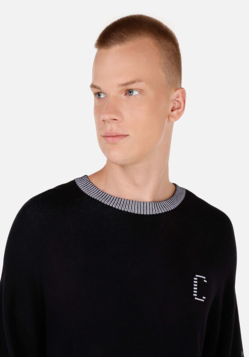 Imagine a Pulover De Barbati Negru Comfort Fit Cl1070068