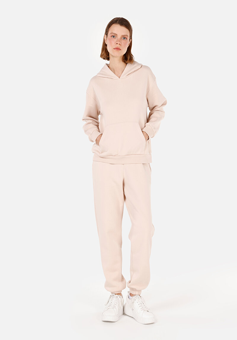 Imagine a Hanorac / Bluza De Dama Bej Regular Fit Cl1070188