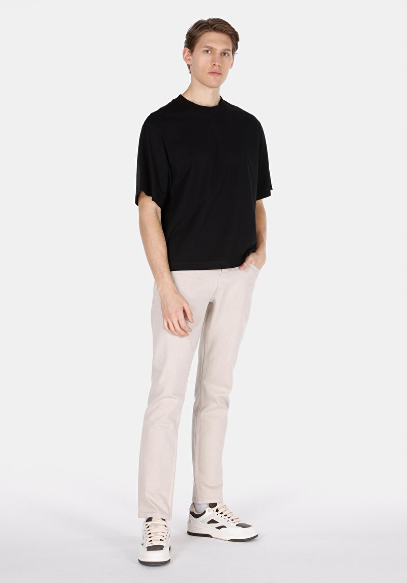 Imagine a Blugi İndigo Pentru Bărbați Cu Talie Dreaptă Cu Talie Dreaptă