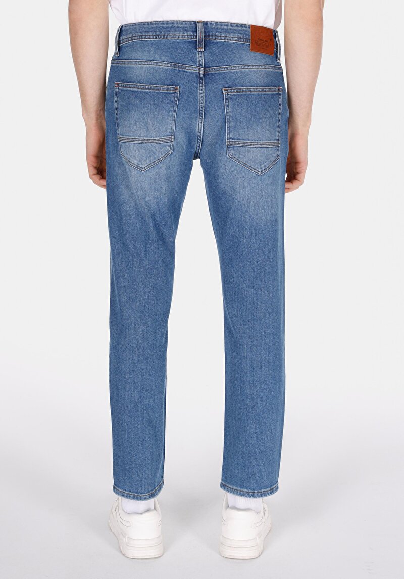 Afișați detalii pentru Blugi Verzi Pentru Bărbați Cu Talie Dreaptă Cu Talie Dreaptă