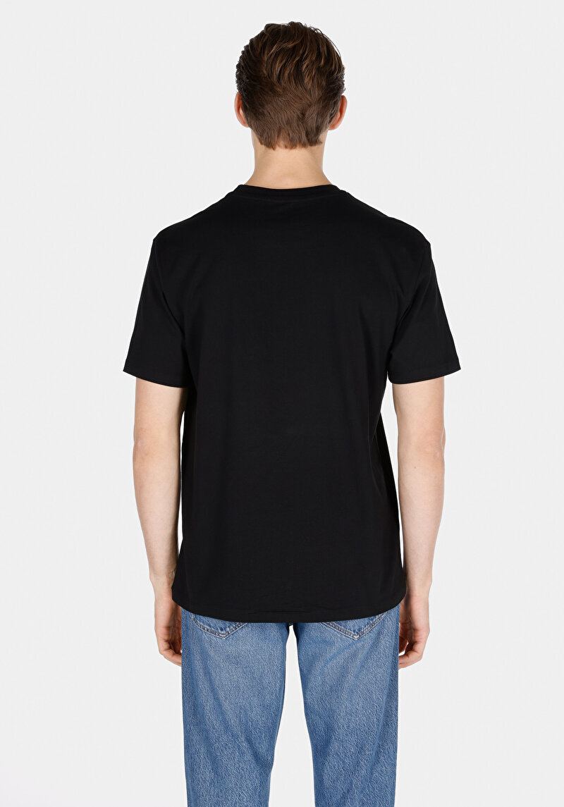 Imagine a Tricou Cu Maneca Scurta De Barbati Negru Comfort Fit Cl1073783