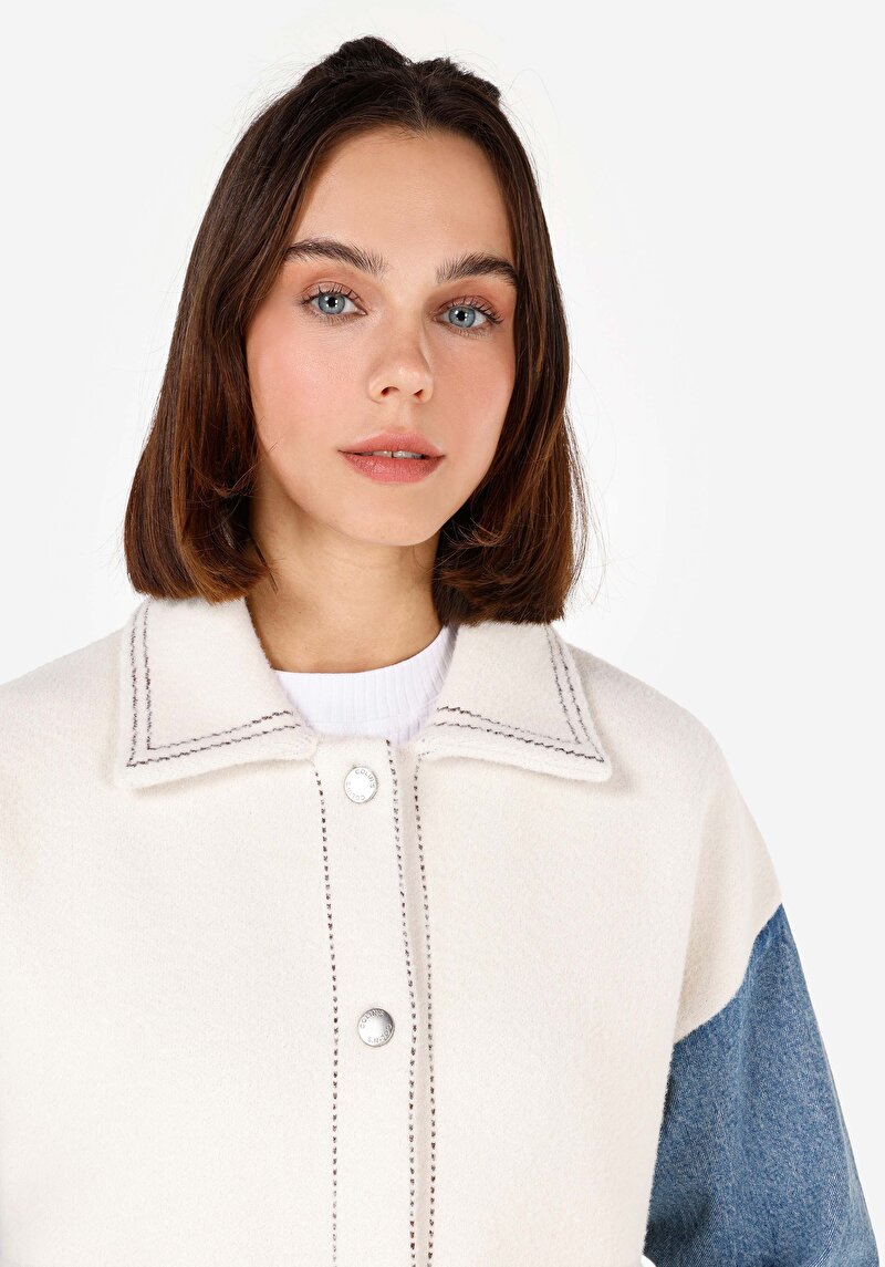 Afișați detalii pentru Cardigan Alb Pentru Femei Regular Fit