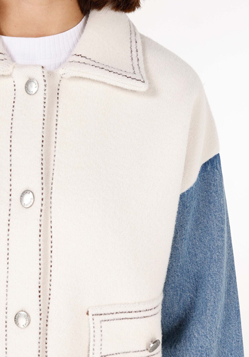 Afișați detalii pentru Cardigan Alb Pentru Femei Regular Fit