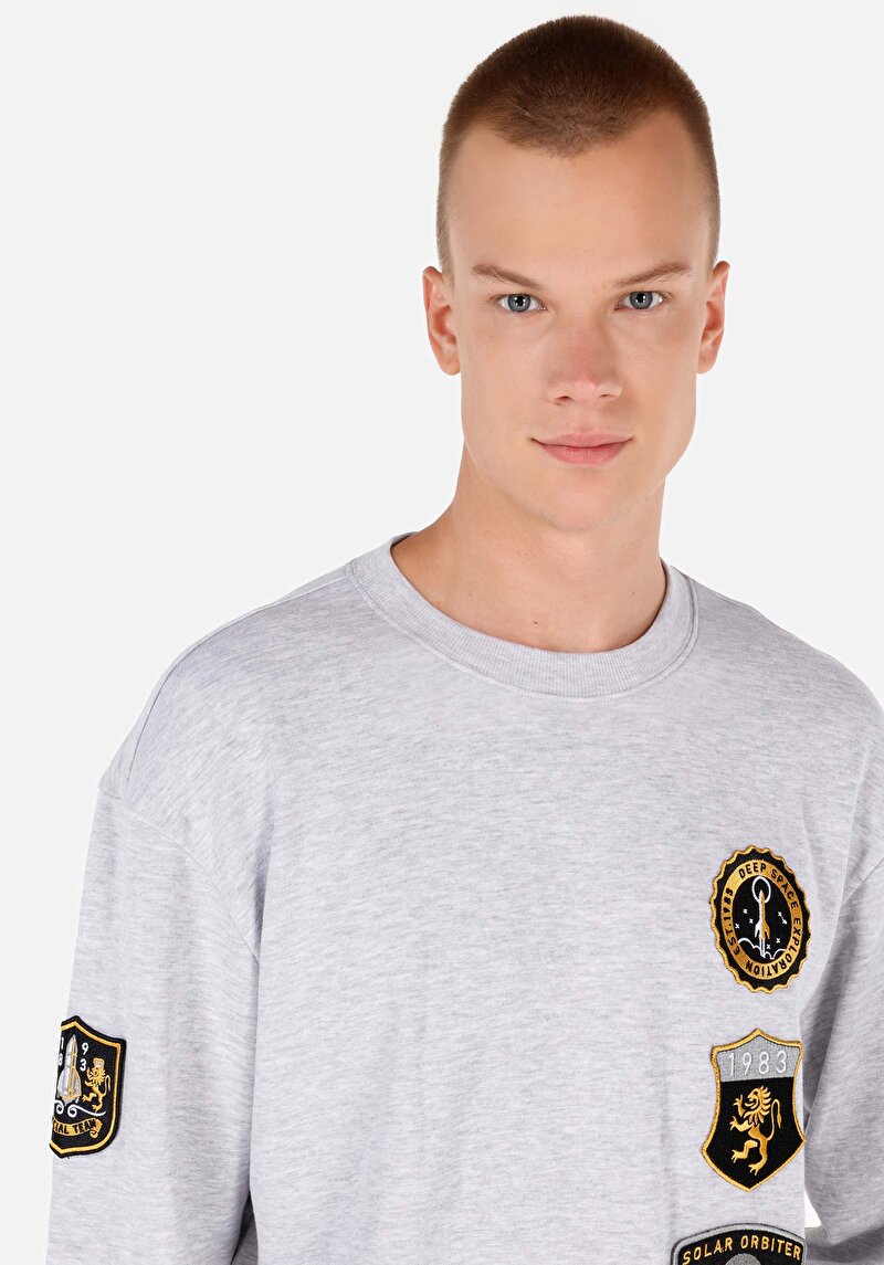 Afișați detalii pentru Hanorac / Bluza De Barbati Gri Comfort Fit  Cl1070974