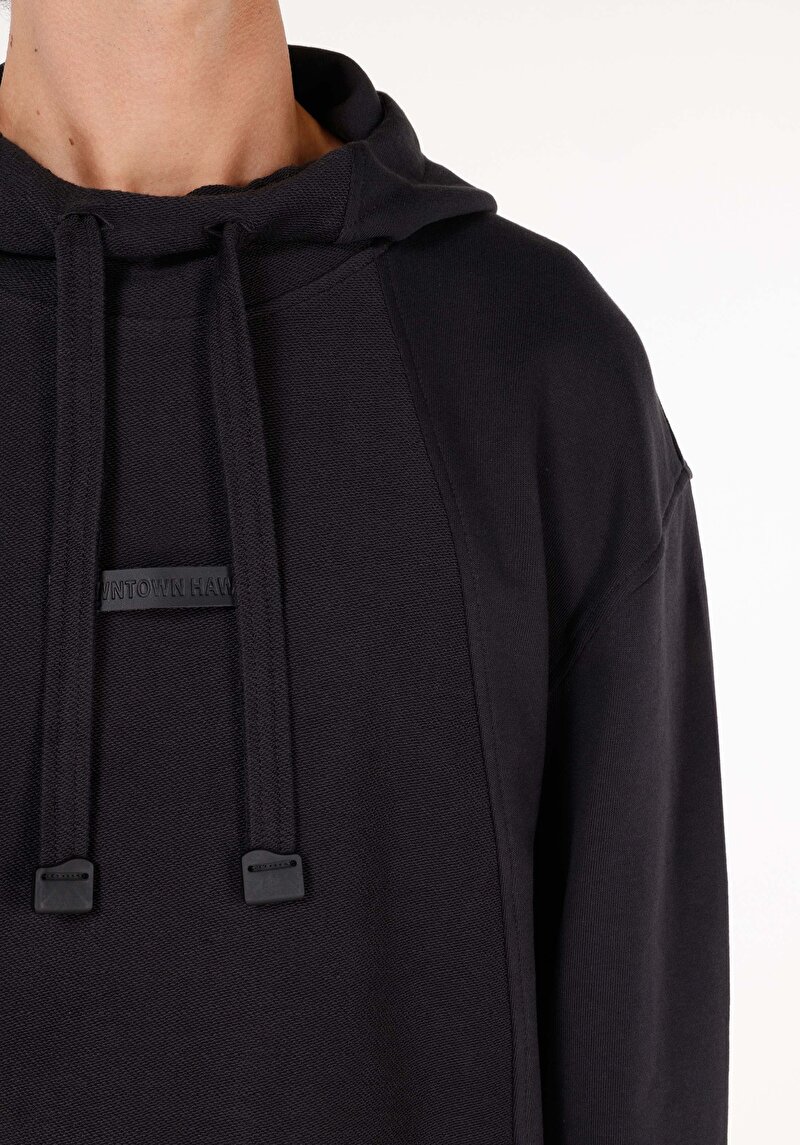 Afișați detalii pentru Hanorac / Bluza De Barbati Negru Comfort Fit  100% bumbacCl1070977