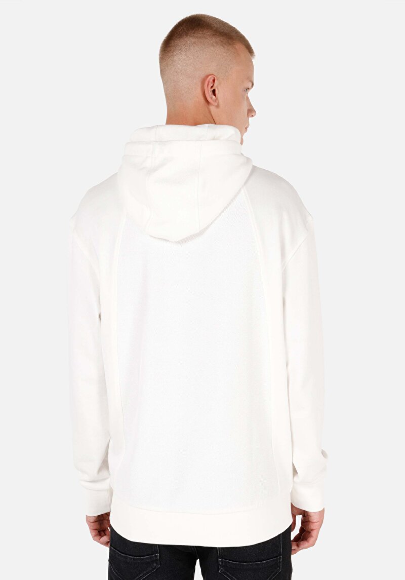 Imagine a Hanorac / Bluza De Barbati Alb Comfort Fit Cl1070977