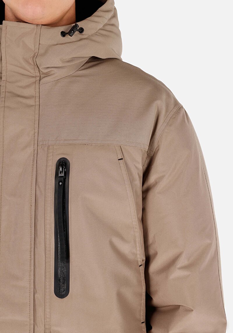 Afișați detalii pentru Palton Bej Pentru Bărbați Regular Fit