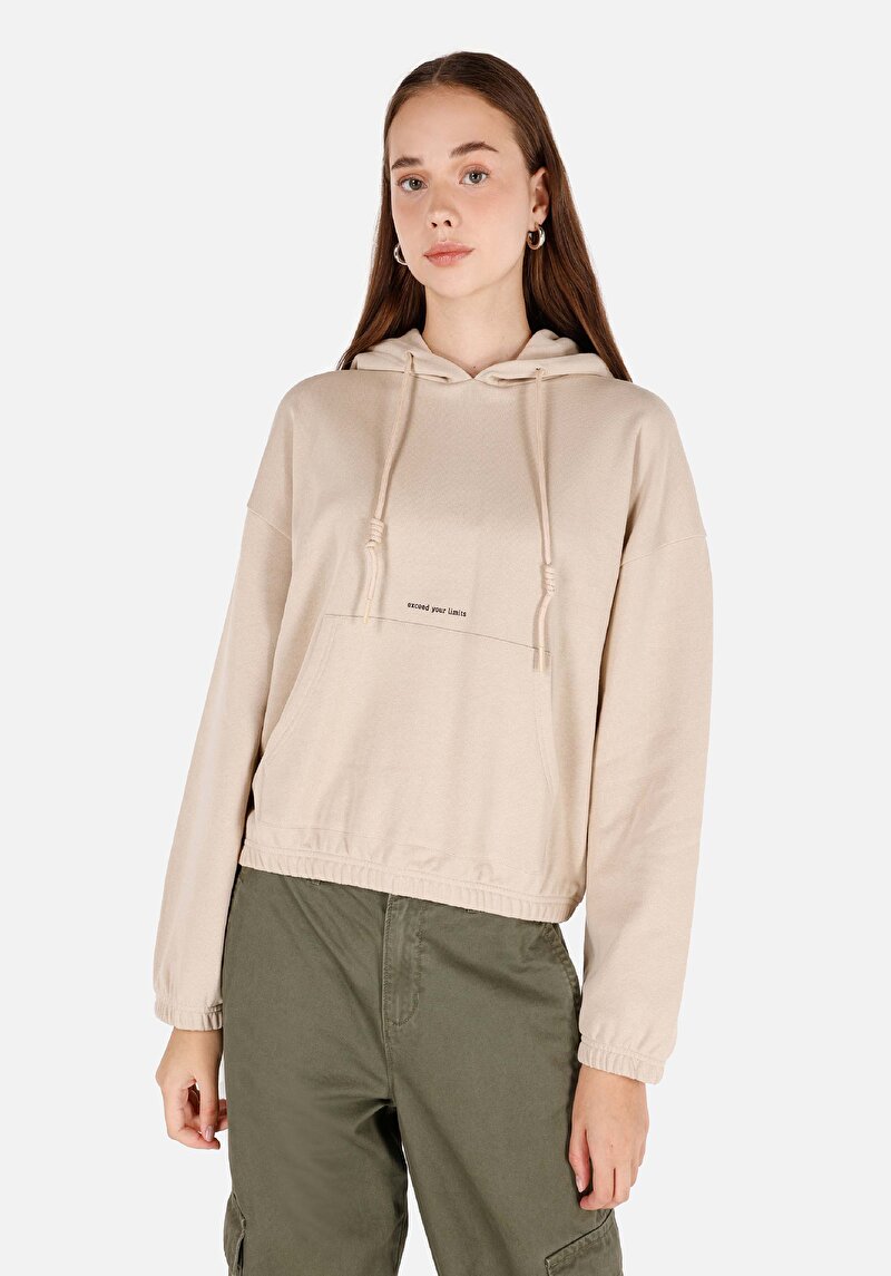 Afișați detalii pentru Hanorac / Bluza De Dama Bej Regular Fit  Cl1071072