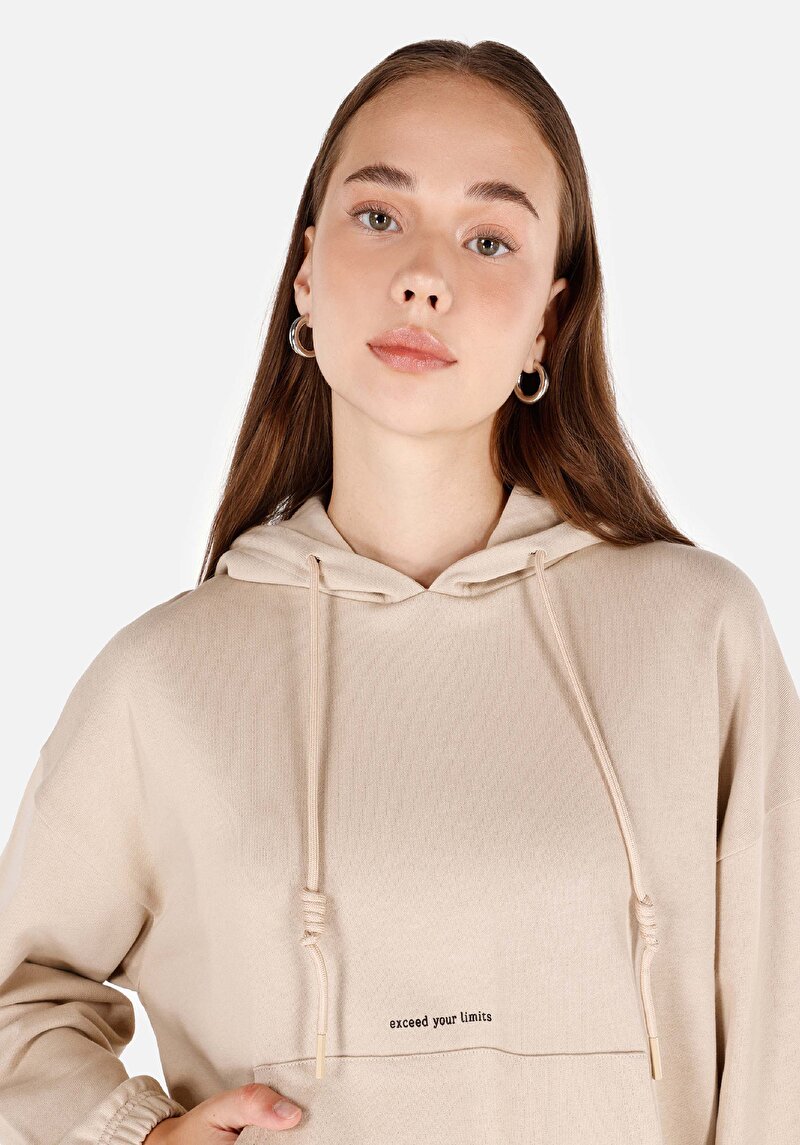 Afișați detalii pentru Hanorac / Bluza De Dama Bej Regular Fit  Cl1071072