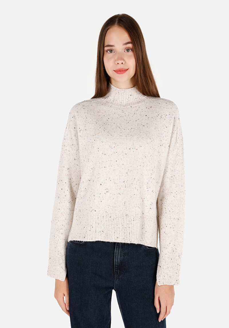 Afișați detalii pentru Pulover De Dama Ecru Regular Fit  Cl1071135