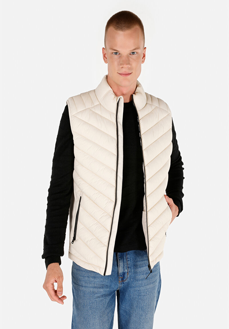 Imagine a Vesta De Barbati Ecru Slim Fit  Cl1071238