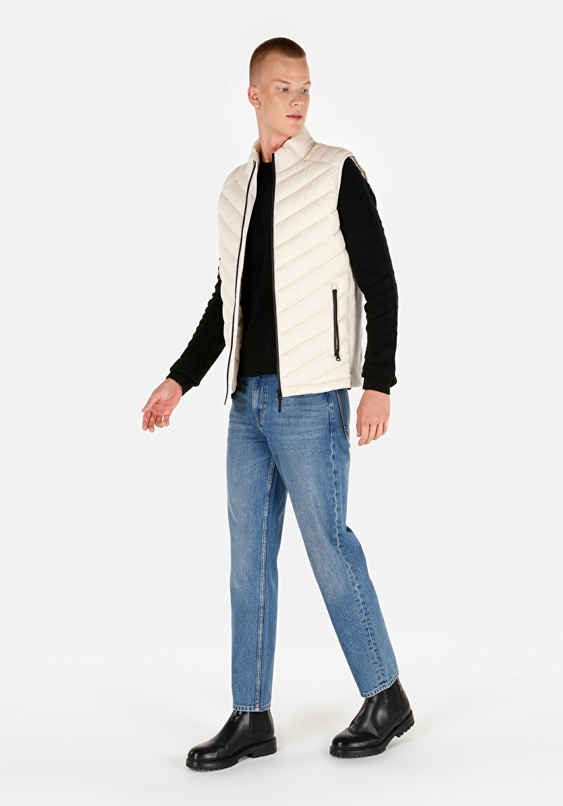 Imagine a Vesta De Barbati Ecru Slim Fit Cl1071238