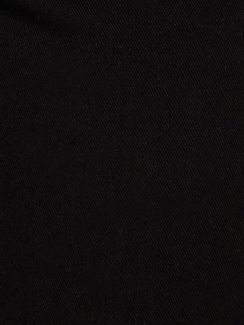 Afișați detalii pentru Slim Fit Mid Waist Straight Leg Blugi Negri Pentru Femei