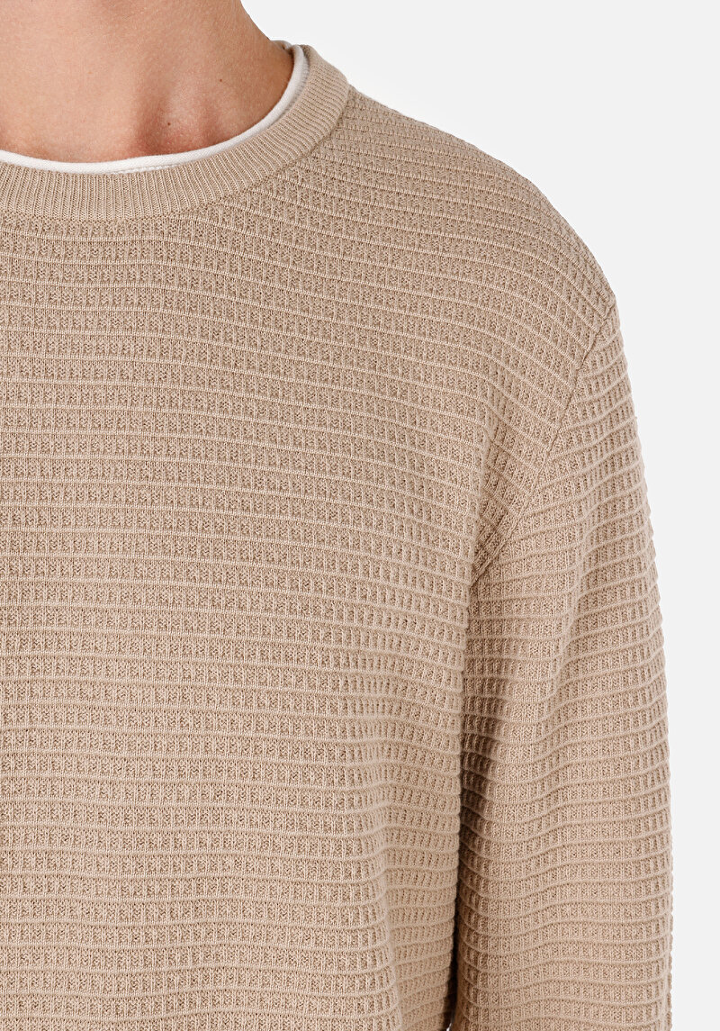 Afișați detalii pentru Pulover De Barbati Bej Regular Fit  Cl1071672