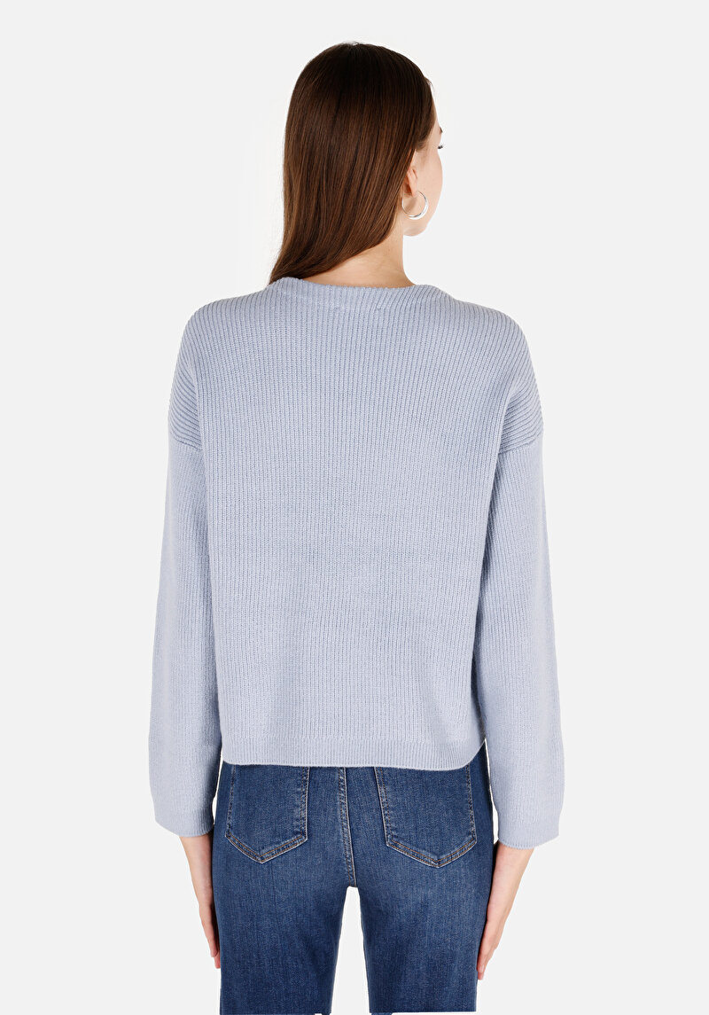 Imagine a Pulover De Dama Albastru Regular Fit Cl1072363