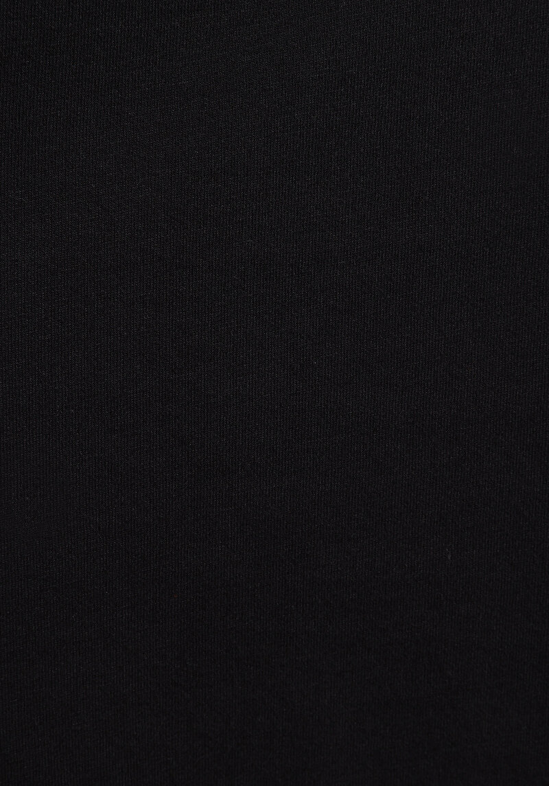 Afișați detalii pentru Regular Fit Round Neck Drept Bărbați Negru Tricou Cu Mânecă Scurtă