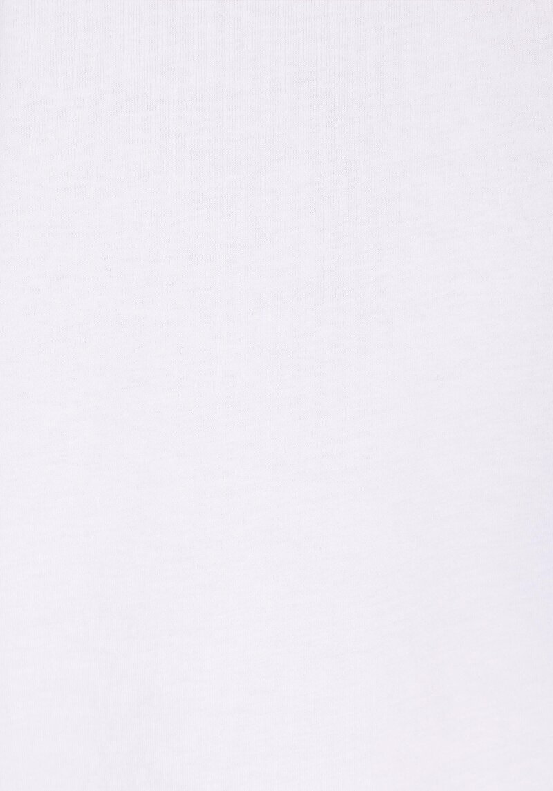 Imagine a Regular Fit Round Neck Drept Tricou Alb Cu Mânecă Scurtă Pentru Femei