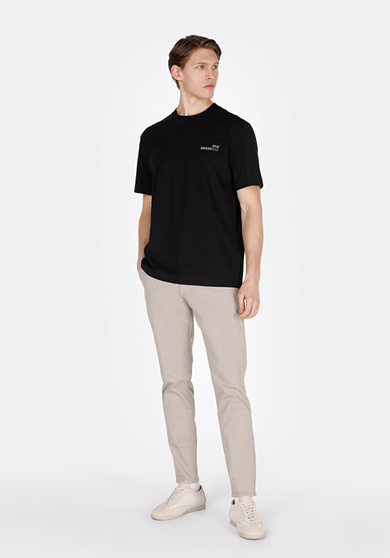 Imagine a Tricou Cu Maneca Scurta De Barbati Negru Comfort Fit Cl1074153