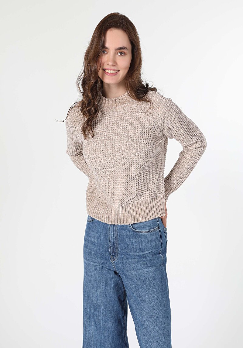 Imagine a Pulover De Dama Bej Regular Fit  Cl1036479