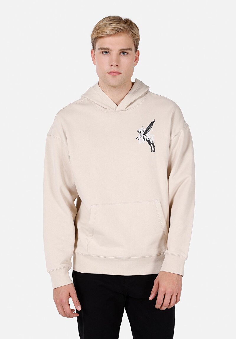 Imagine a Hanorac / Bluza De Barbati Bej Comfort Fit  Cl1072048