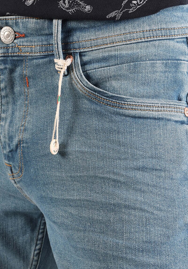 Imagine a Pantaloni De Barbati Albastru Slim Fit 041 Danny Cl1064343