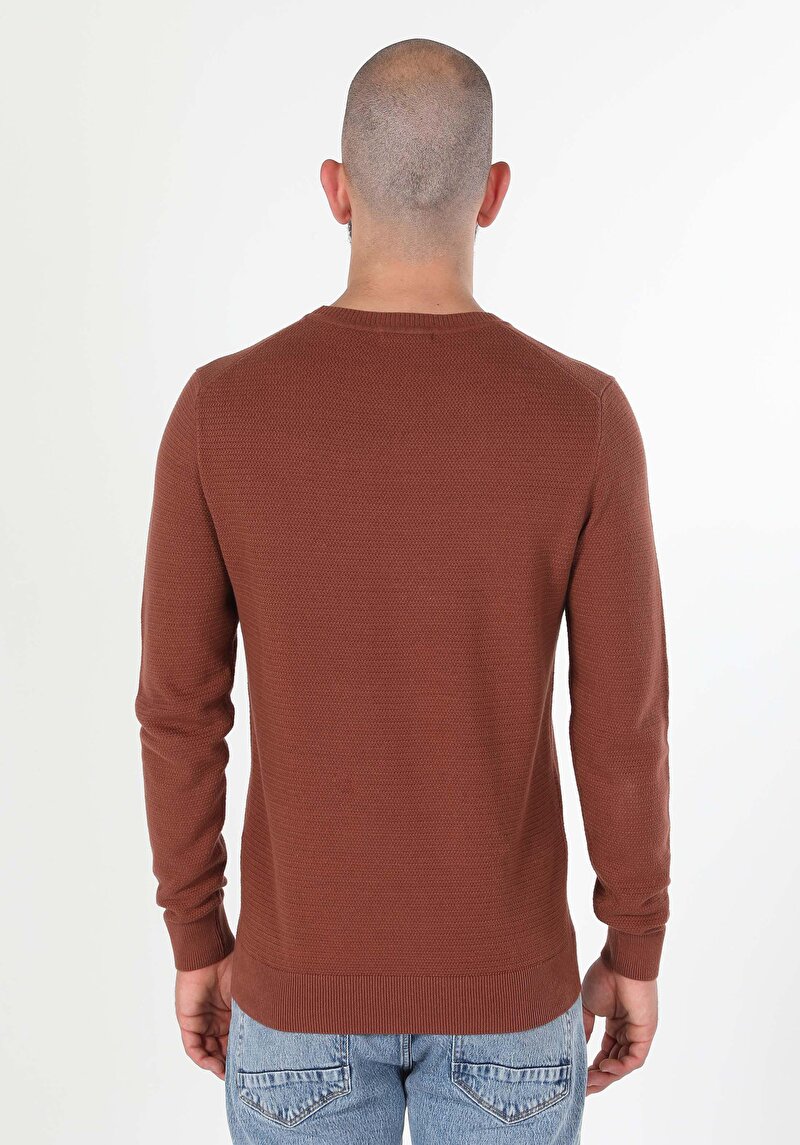 Imagine a Pulover De Barbati Portocaliu Regular Fit Cl1046786