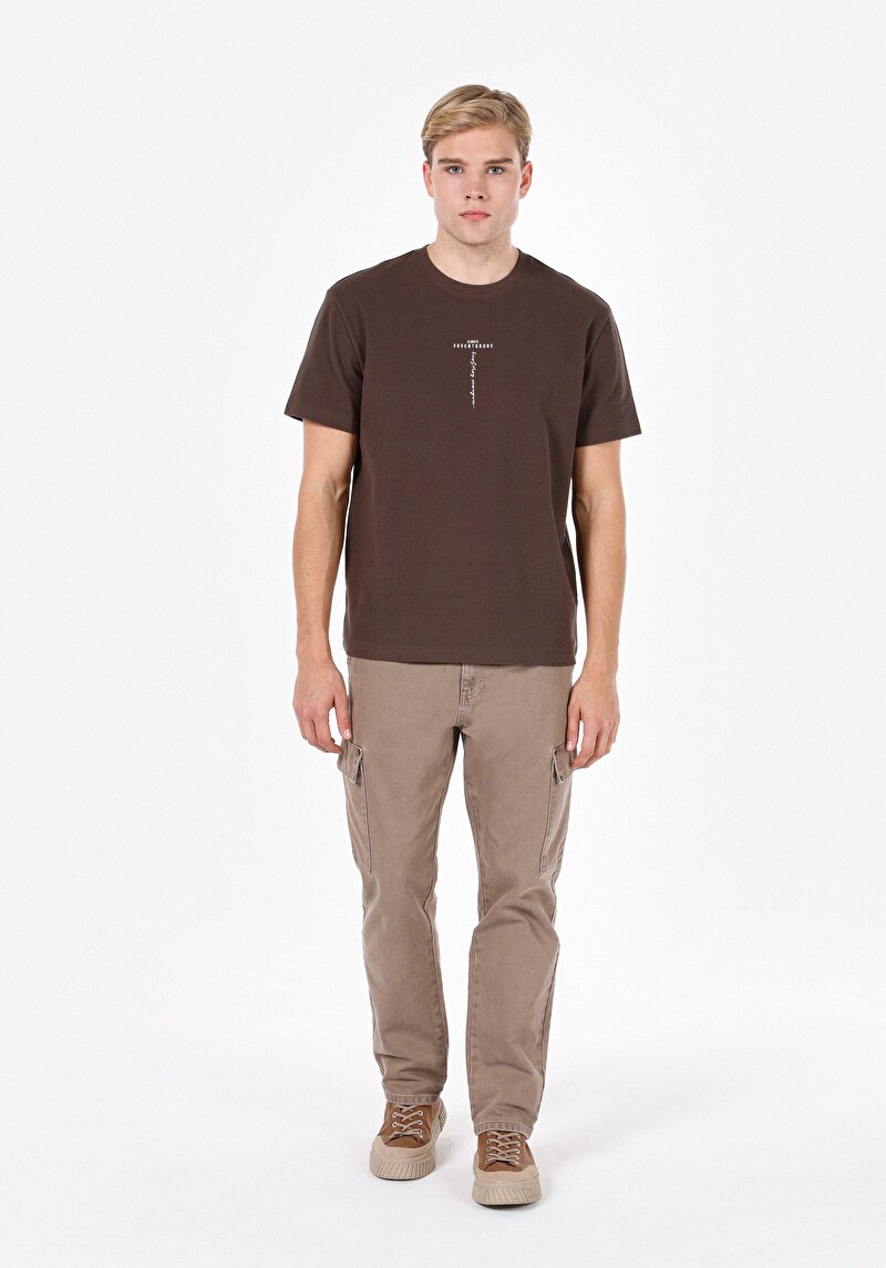 Afișați detalii pentru Tricou Cu Maneca Scurta De Barbati Maro Comfort Fit  Cl1072057